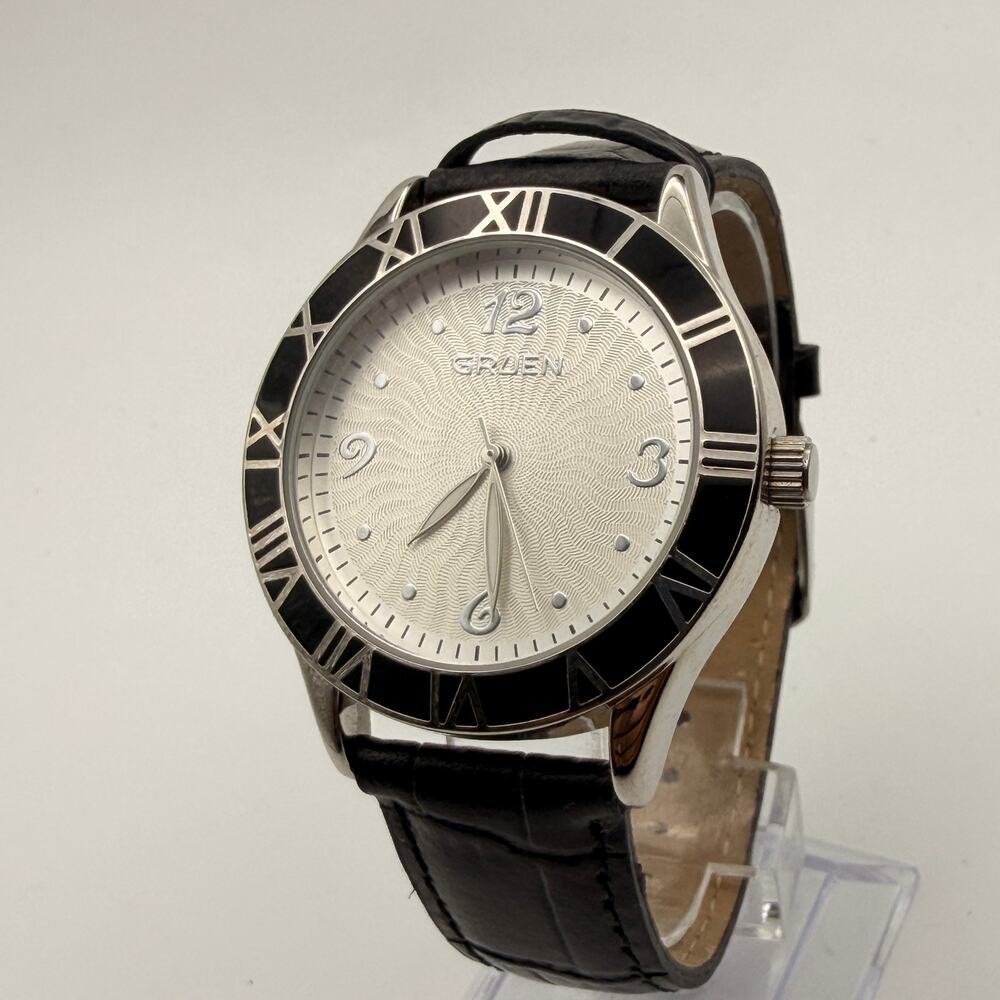 Elegant Gruen Piping Rock Style Art Deco Watch Working New Battery